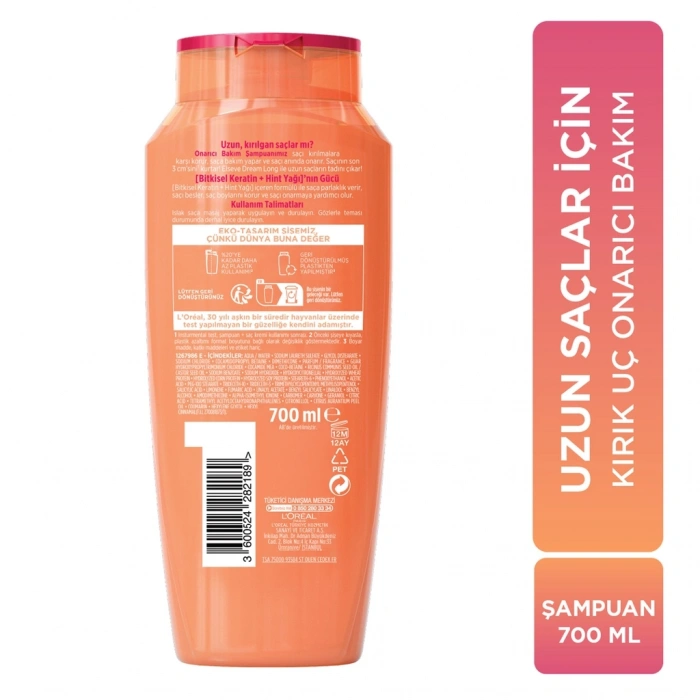 Loreal Paris Elseve Dream Long Kırık Uç Onarıcı Bakım Şampuanı 700 ml