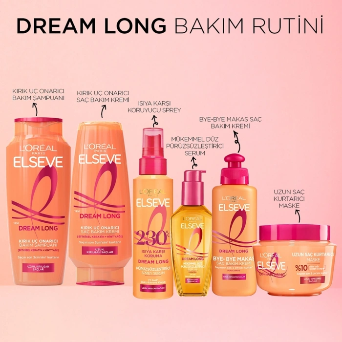 Loreal Paris Elseve Dream Long Mükemmel Düz Pürüzsüzleştirici Saç Serumu 100 ml
