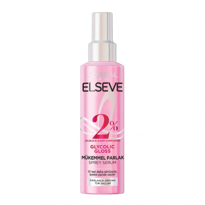 Loreal Paris Elseve Glycolic Gloss Mükemmel Parlaklık Veren Saç Bakım Sprey Serumu 150 ml