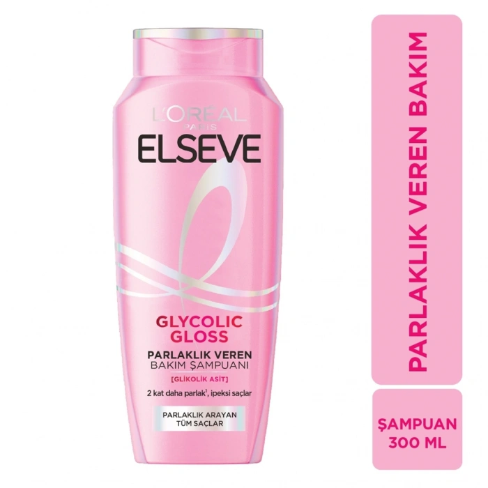 Loreal Paris Elseve Glycolic Gloss Parlaklık Veren Bakım Şampuanı 300 ml