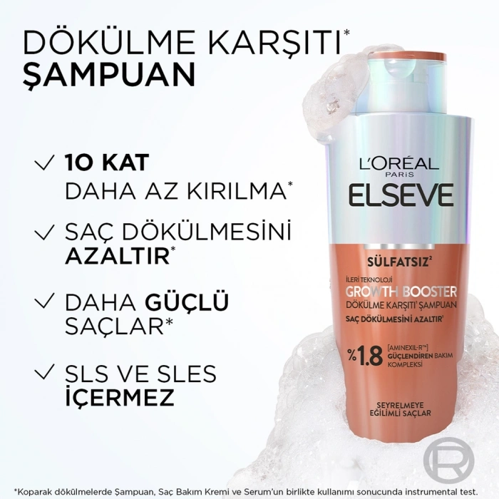 Loreal Paris Elseve Growth Booster Dökülme Karşıtı Şampuan 200 ml