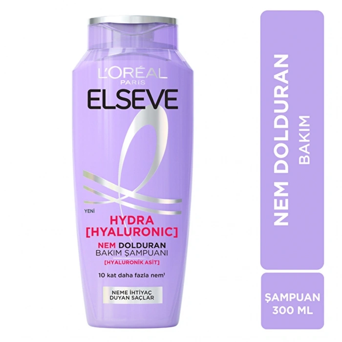 Loreal Paris Elseve Hydra Hyaluronic Nem Dolduran Bakım Şampuanı 300 ml
