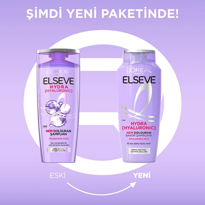 Loreal Paris Elseve Hydra Hyaluronic Nem Dolduran Bakım Şampuanı 300 ml