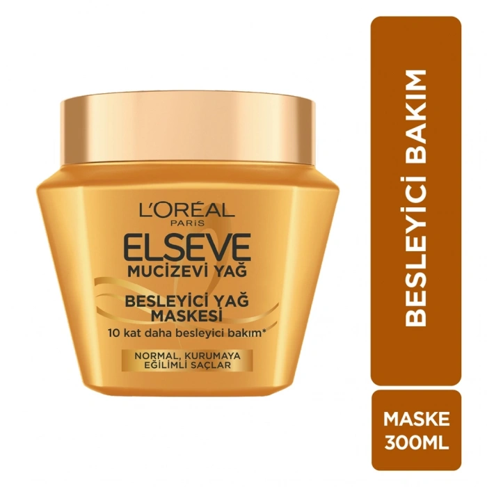 Loreal Paris Elseve Mucizevi Yağ Besleyici Saç Bakım Maskesi 300 ml