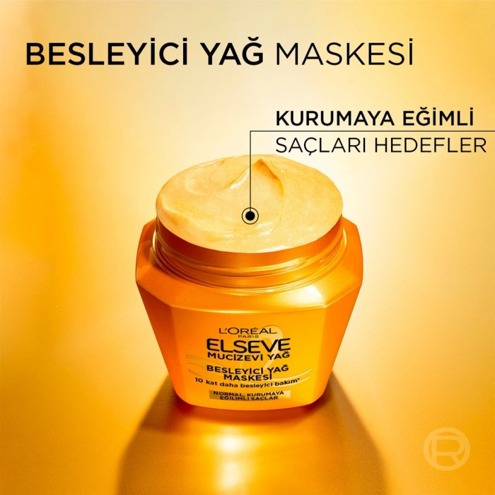 Loreal Paris Elseve Mucizevi Yağ Besleyici Saç Bakım Maskesi 300 ml