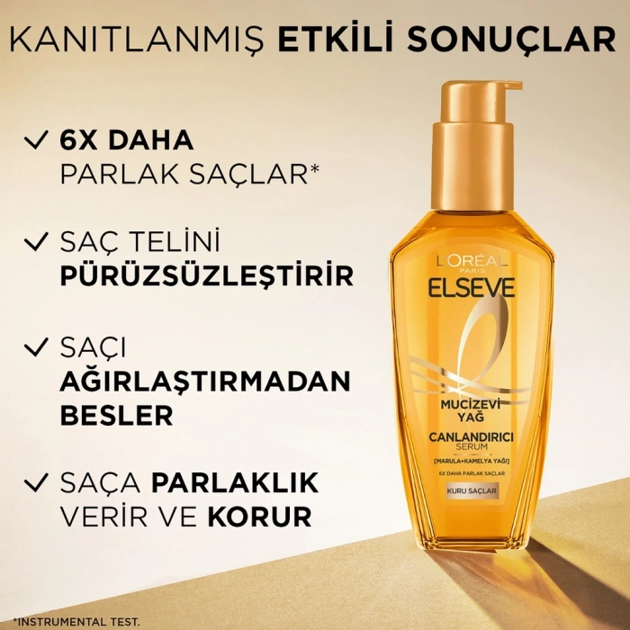 Loreal Paris Elseve Mucizevi Yağ Canlandırıcı Saç Serumu 100 ml