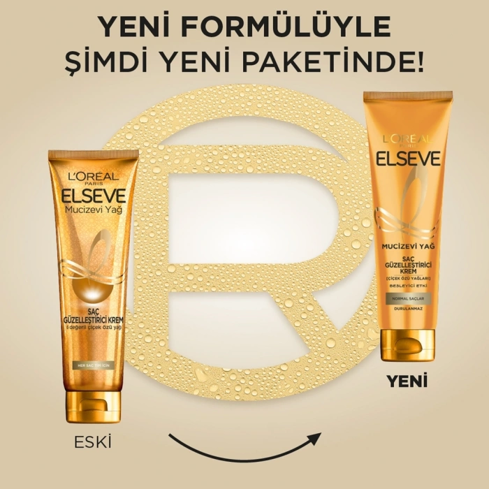 Loreal Paris Elseve Mucizevi Yağ Saç Güzelleştirici Krem 150 ml (Her Saç Tipi)