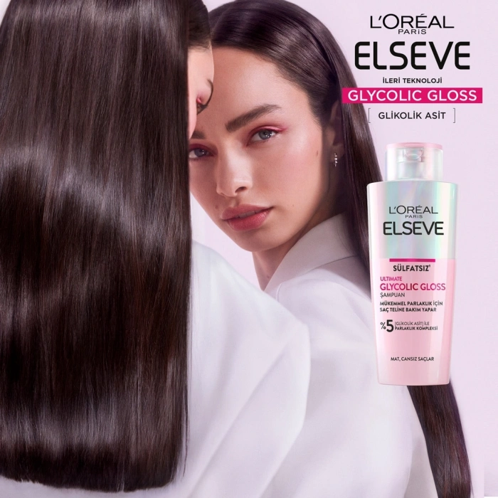 Loreal Paris Elseve Ultimate Glycolic Gloss Mükemmel Parlaklık İçin Bakım Yapan Şampuan 200 ml
