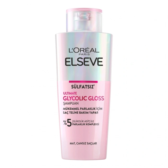 Loreal Paris Elseve Ultimate Glycolic Gloss Mükemmel Parlaklık İçin Bakım Yapan Şampuan 200 ml