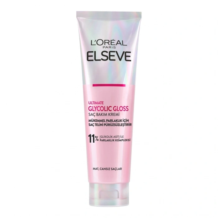 Loreal Paris Elseve Ultimate Glycolic Gloss Mükemmel Parlaklık İçin Pürüzsüzleştirici Saç Kremi 150