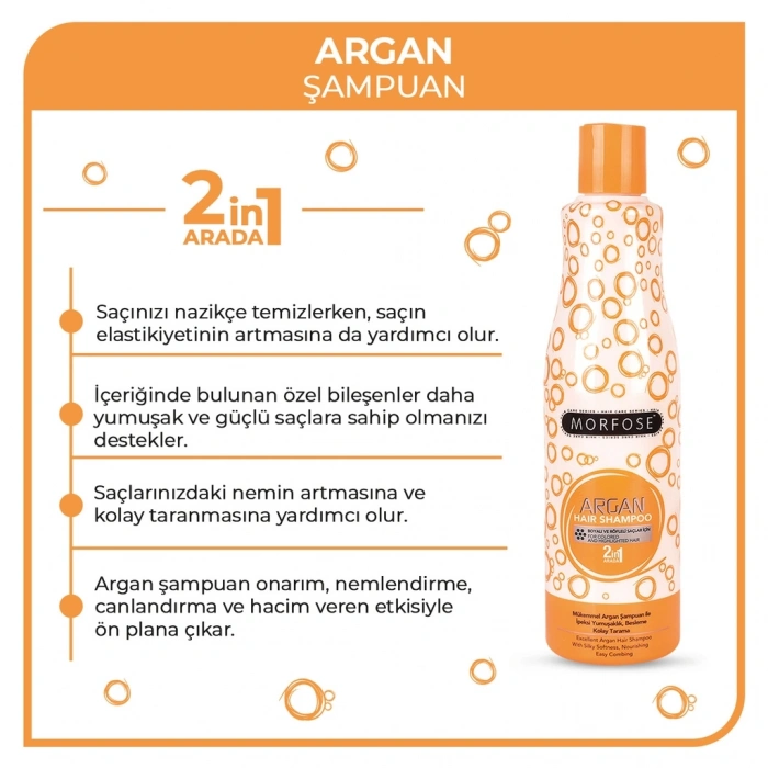 Morfose Argan Saç Şampuanı 500 ml