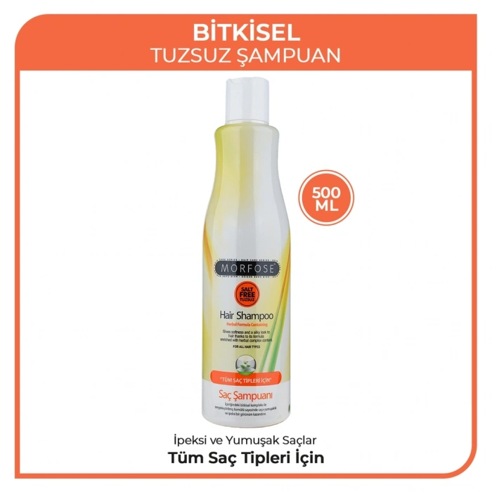 Morfose Bitkisel Tuzsuz Saç Şampuanı 500 ml