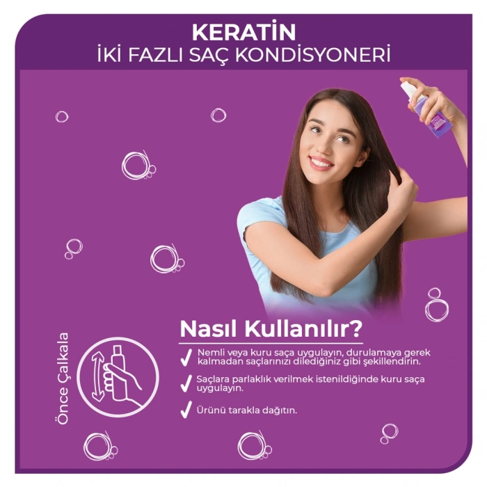 Morfose Keratin Çift Fazlı Fön Suyu 50 ml