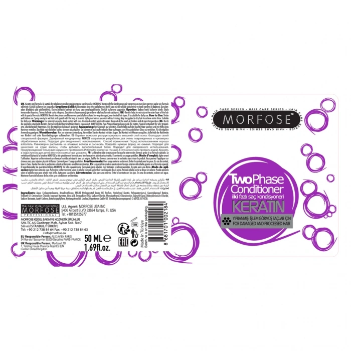 Morfose Keratin Çift Fazlı Fön Suyu 50 ml