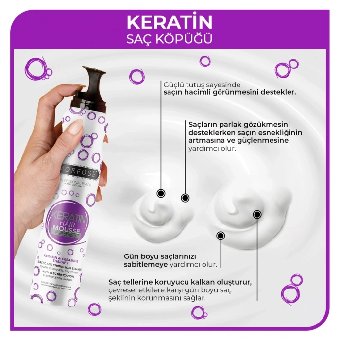 Morfose Keratin Saç Köpüğü 200 ml