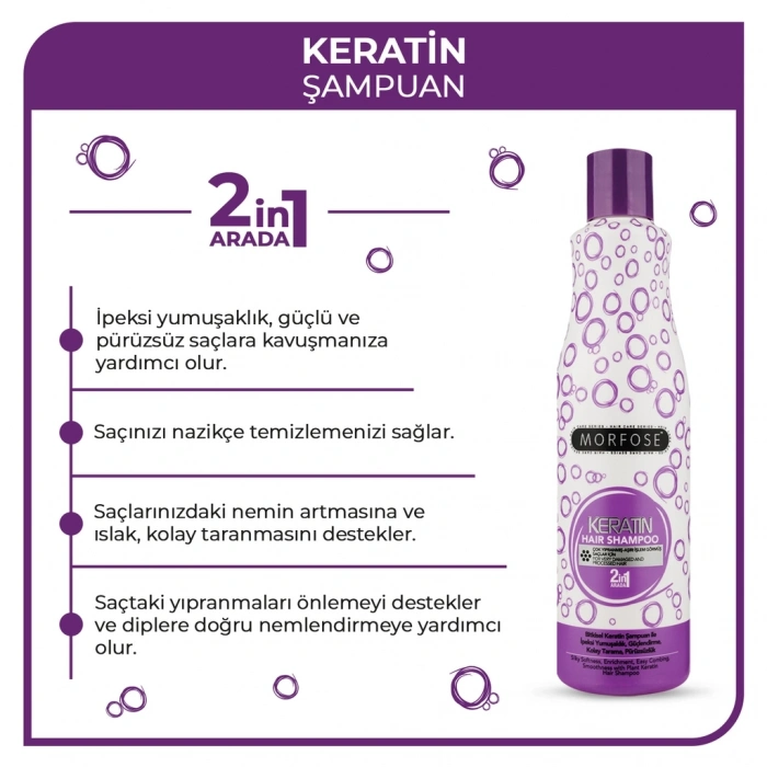 Morfose Keratin Saç Şampuanı 500 ml