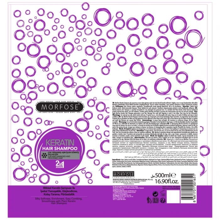 Morfose Keratin Saç Şampuanı 500 ml