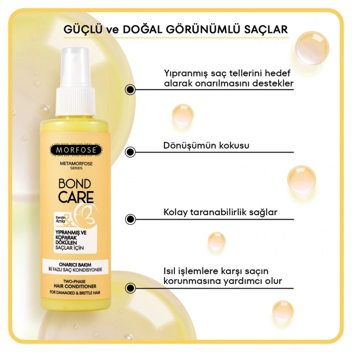 Morfose Metamorfose Bond Care Onarıcı Bakım İki Fazlı Saç Kondisyoneri 200 ml