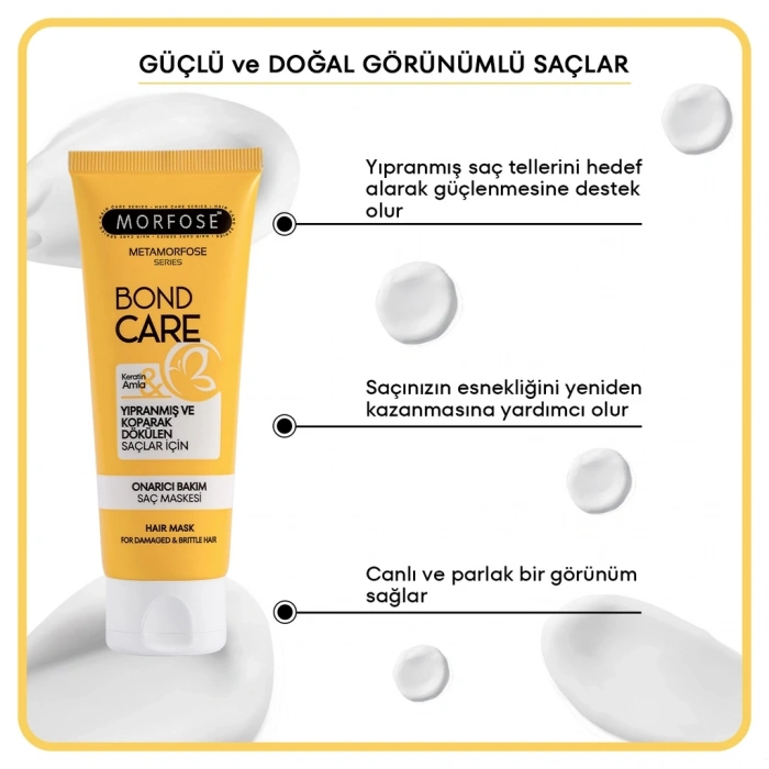 Morfose Metamorfose Bond Care Onarıcı Bakım Saç Maskesi 75 ml