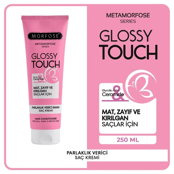 Morfose Metamorfose Glossy Touch Parlaklık Verici Bakım Saç Kremi 250 ml