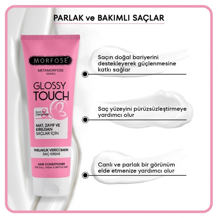 Morfose Metamorfose Glossy Touch Parlaklık Verici Bakım Saç Kremi 250 ml