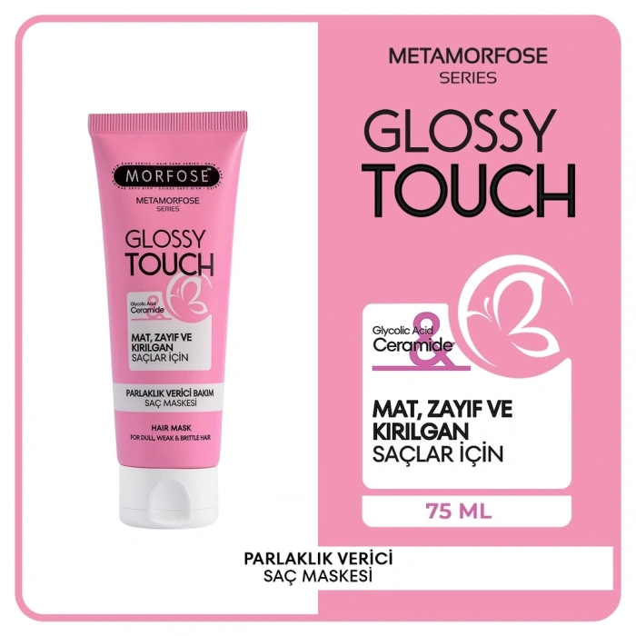 Morfose Metamorfose Glossy Touch Parlaklık Verici Bakım Saç Maskesi 75 ml