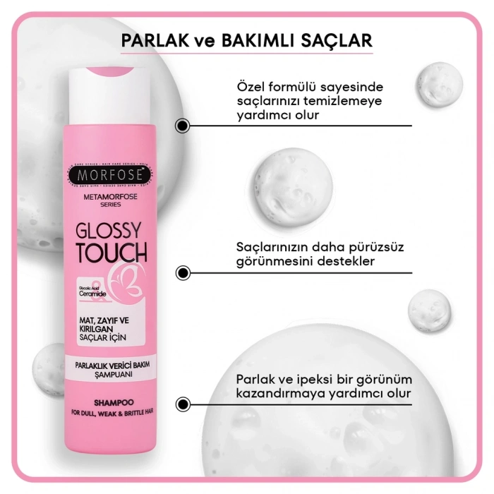 Morfose Metamorfose Glossy Touch Parlaklık Verici Bakım Şampuan 400 ml