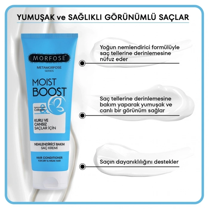 Morfose Metamorfose Moist Boost Nemlendirici Bakım Saç Kremi 250 ml