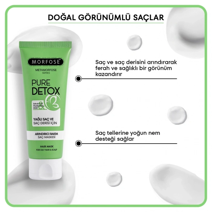 Morfose Metamorfose Pure Detox Arındırıcı Bakım Saç Maskesi 75 ml