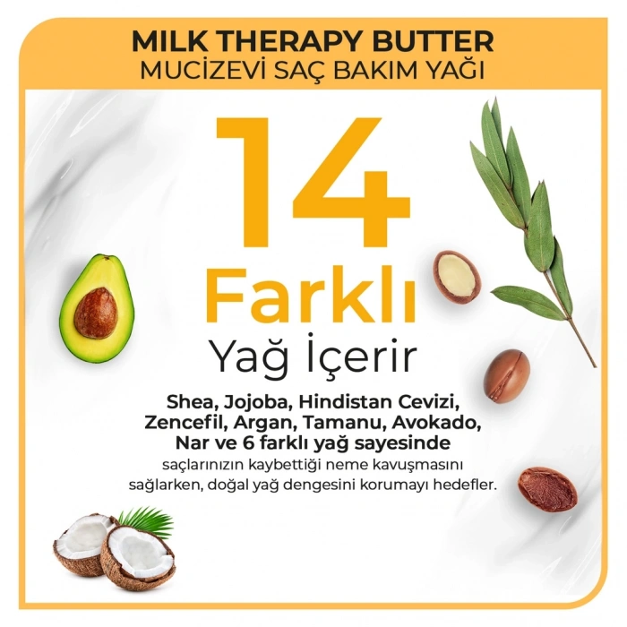 Morfose Milk Therapy Butter Mucizevi Saç Bakım Yağı 200 ml