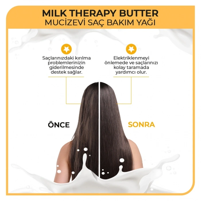 Morfose Milk Therapy Butter Mucizevi Saç Bakım Yağı 200 ml
