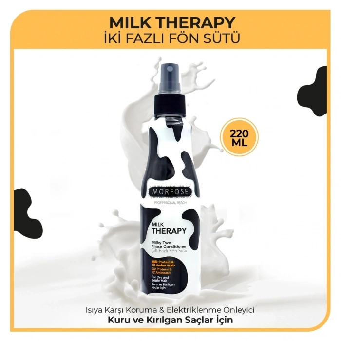 Morfose Milk Therapy Çift Fazlı Fön Sütü 220 ml
