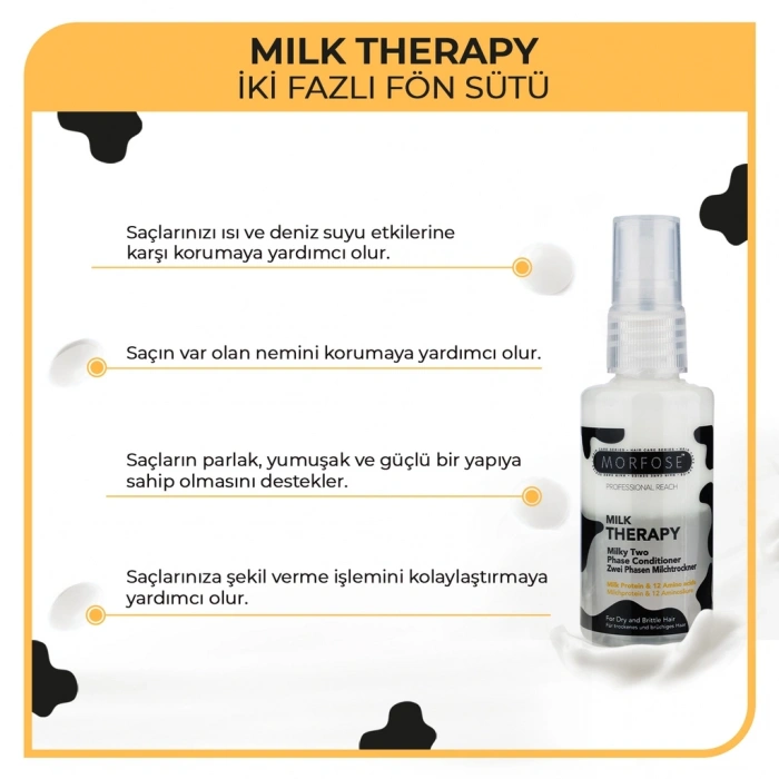 Morfose Milk Therapy Çift Fazlı Fön Suyu 50 ml