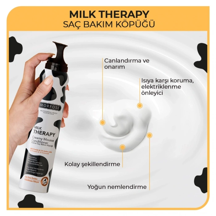 Morfose Milk Therapy Saç Köpüğü 200 ml