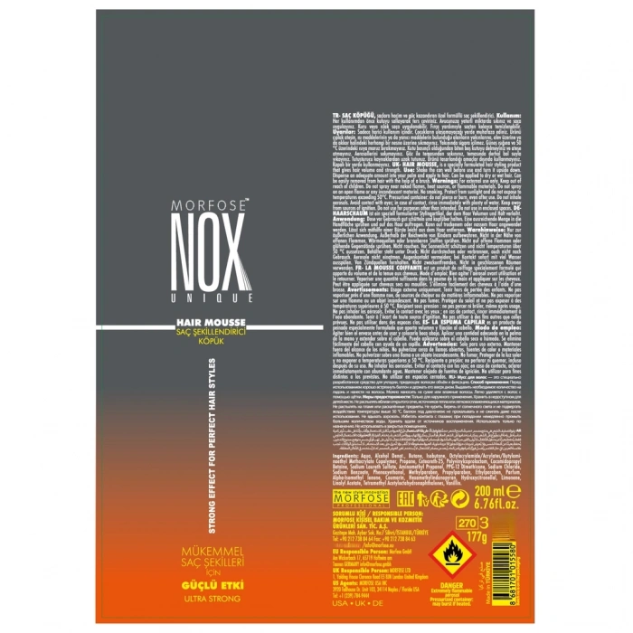 Morfose Nox Saç Köpüğü 200 ml