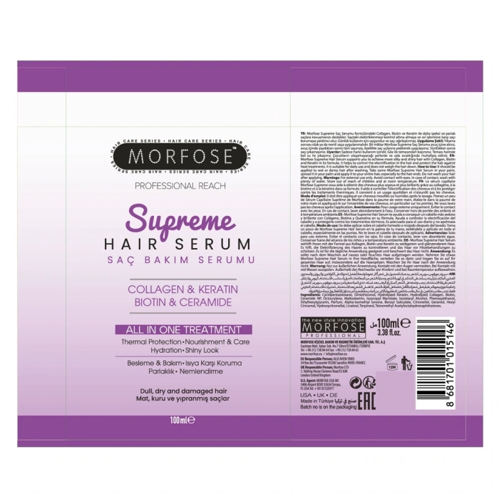 Morfose Supreme Saç Serumu 100 ml