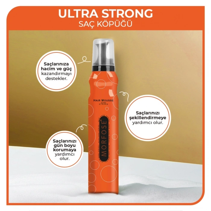 Morfose Ultra Strong Saç Köpüğü 200 ml