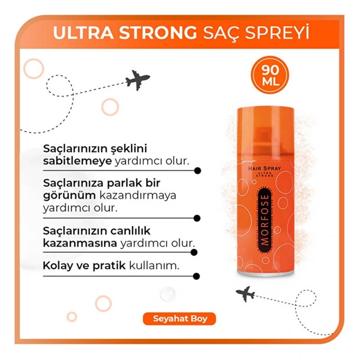 Morfose Ultra Strong Saç Spreyi 90 ml