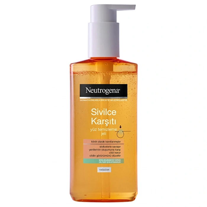 Neutrogena Akne Karşıtı Yağsız Yüz Temizleme Jeli 200 ml
