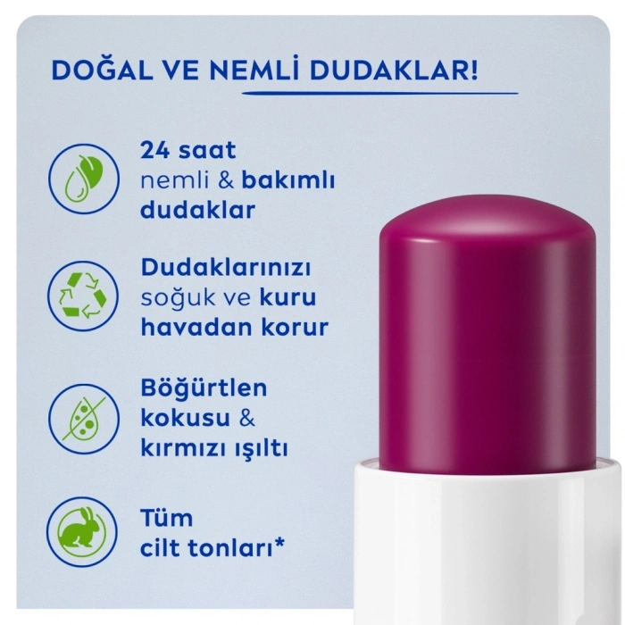 Nivea Böğürtlen Dudak Bakım Kremi 4,8 gr