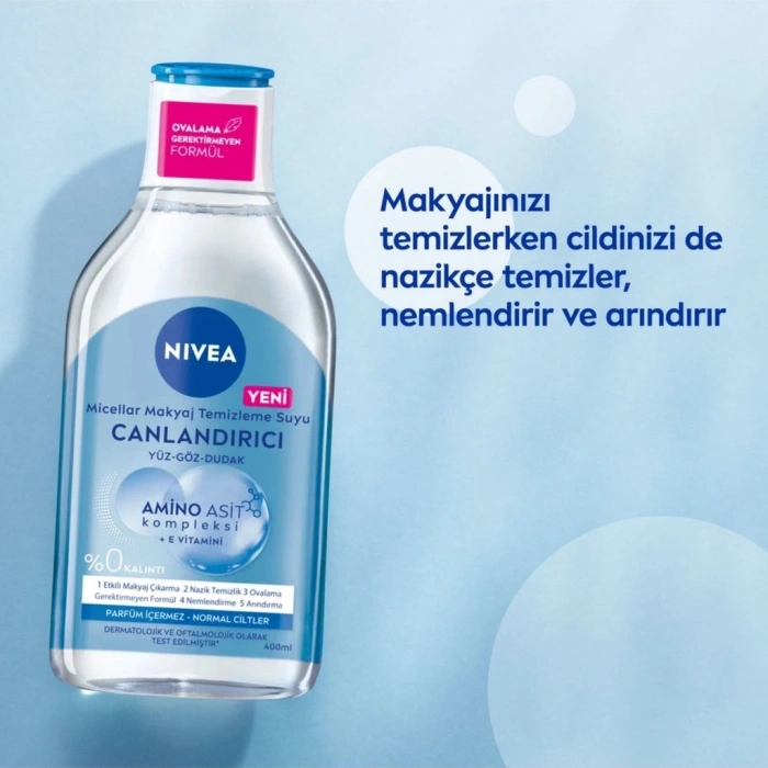 Nivea Canlandırıcı Micellar Makyaj Temizleme Suyu 400 ml