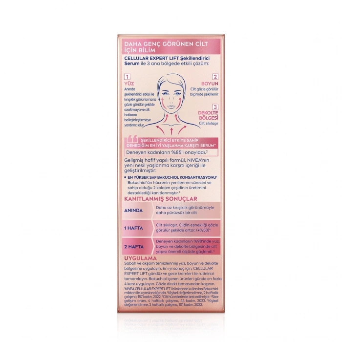 Nivea Cellular Expert Lift Doğal Retinol Alternatifi Saf Bakuchiol İçeren Cilt Serumu 30 ml