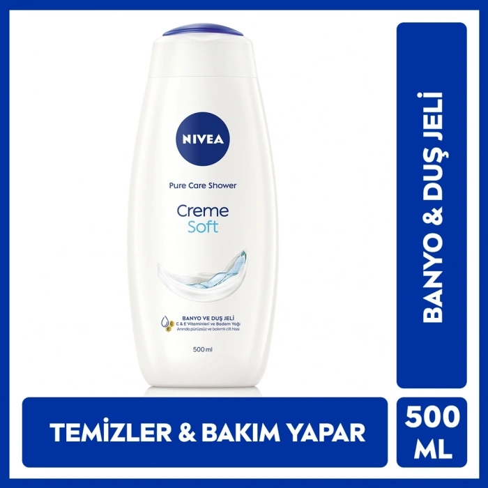Nivea Creme Soft Kremsi Dokunuş Banyo ve Duş Jeli 500 ml