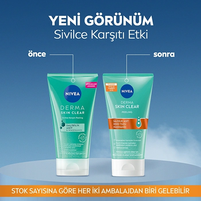 Nivea Derma Skin Clear Sivilce Karşıtı Yüz Temizleyici Peeling 150 ml