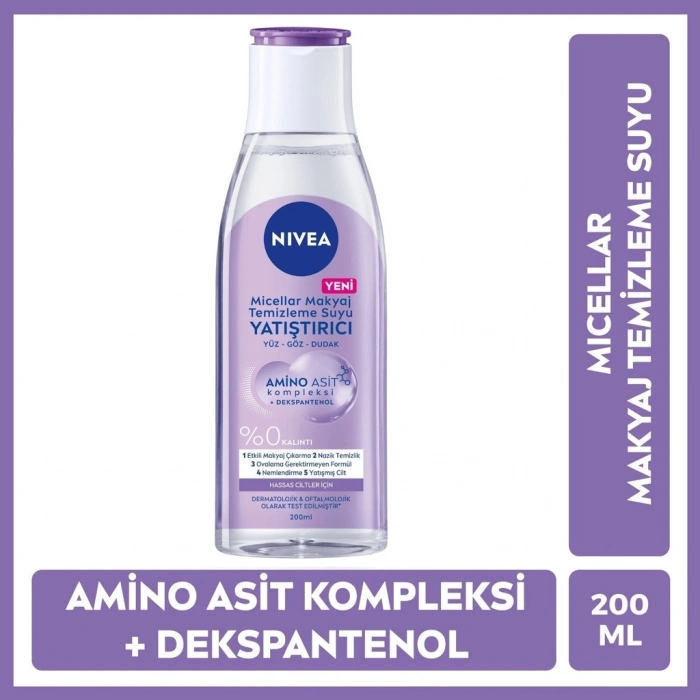 Nivea Face Care Yatıştırıcı Micellar Makyaj Temizleme Suyu Hassas Ciltler 200 ml