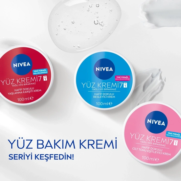 Nivea Hafif Dokulu Cilt Tonu Eşitleyici Yüz Bakım Kremi 100 ml