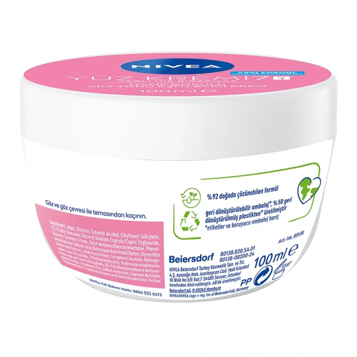 Nivea Hafif Dokulu Cilt Tonu Eşitleyici Yüz Bakım Kremi 100 ml