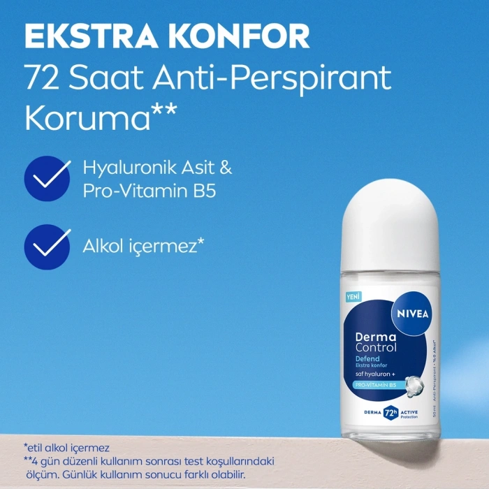 Nivea Kadın Roll on Deodorant Derma Control Defend 50 ml