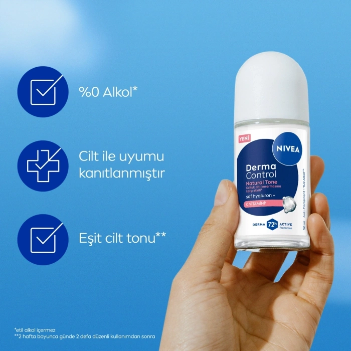 Nivea Kadın Roll-on Deodorant Derma Control Natural Tone 50 ml