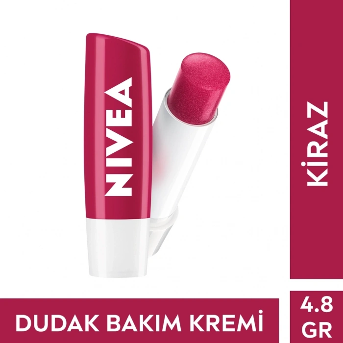 Nivea Kiraz Renkli Nemlendirici Dudak Bakım Kremi ve Parlatıcısı 4.8 gr